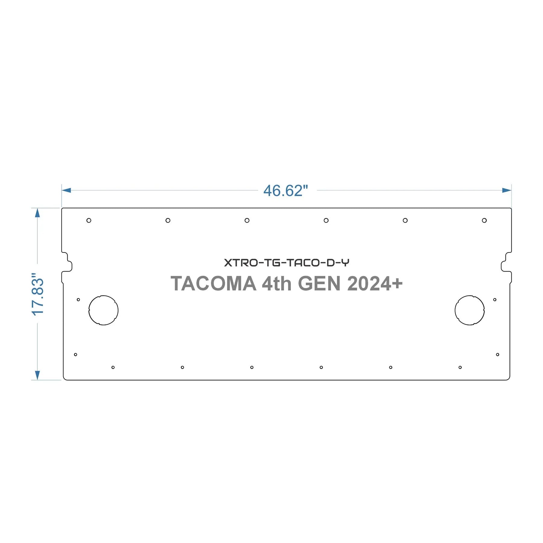 TrailGate aluminum tailgate insert for a 2024 or newer Toyota Tacoma