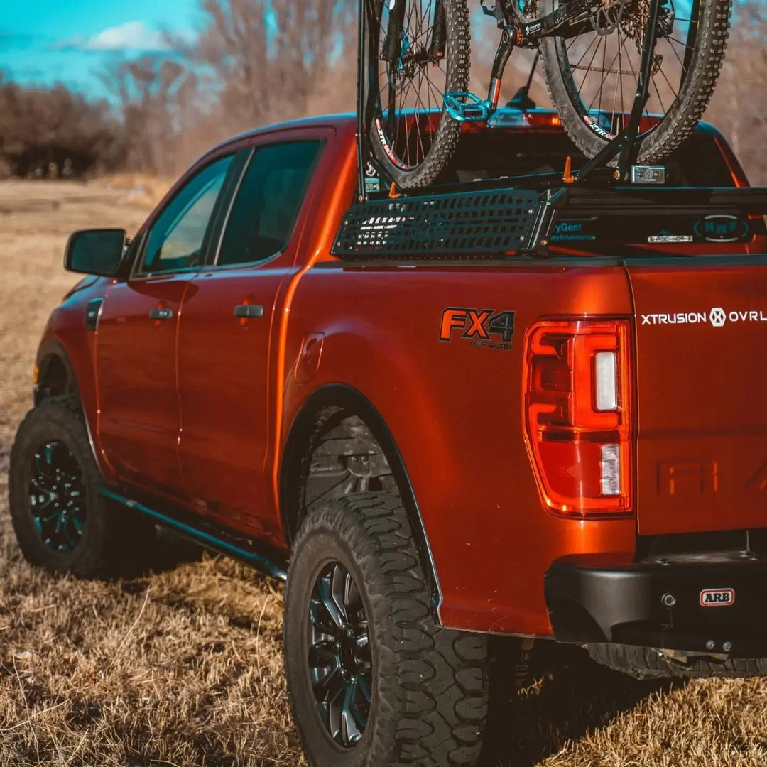 XBRS crossbars with bike rack mounted 