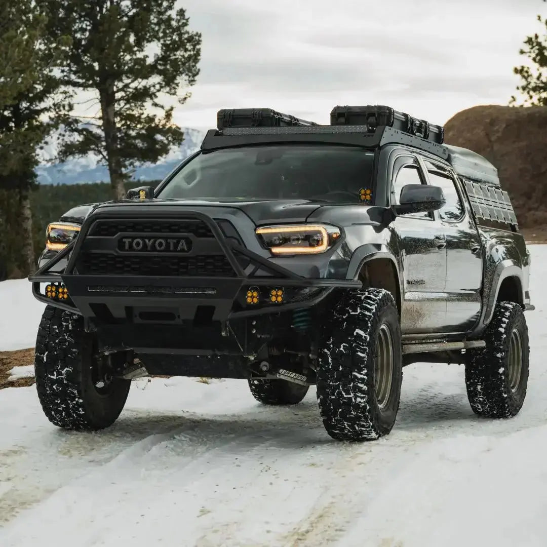 XTR Offroad Toyota Tacoma with roof rack for overlanding cargo organization