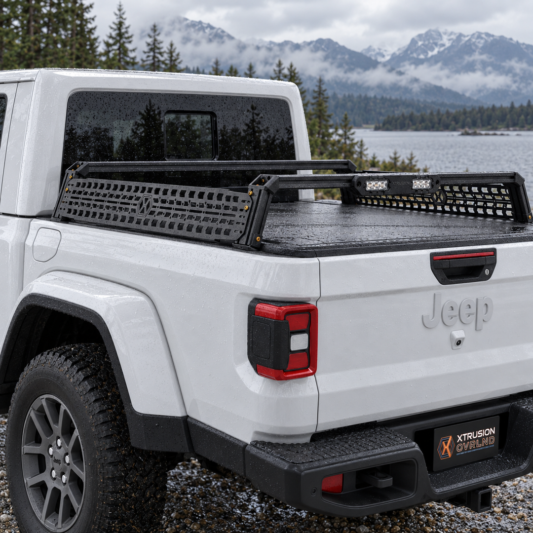 Jeep Gladiator Bed Bars | XBRS Low-Profile Truck Bed Cross BarsXtrusion Overland