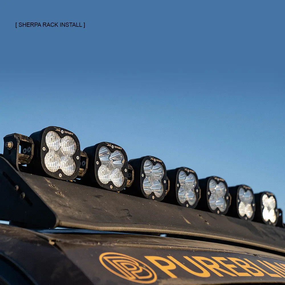 Baja Designs Toyota XL Linkable Roof Light Bar Kit For Prinsu/Sherpa Rack - Toyota 2010-23 4Runner; 2007-14 FJ Cruiser; 2005-23 Tacoma; 2007-21 TundraBaja Designs
