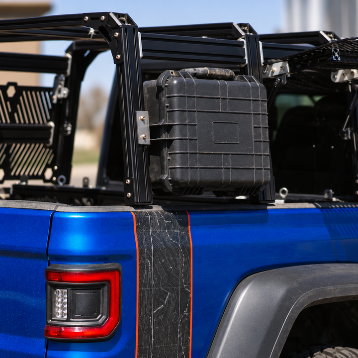 XTR Recessed Side Brace Brackets | Slim Rack ProfileXtrusion Overland