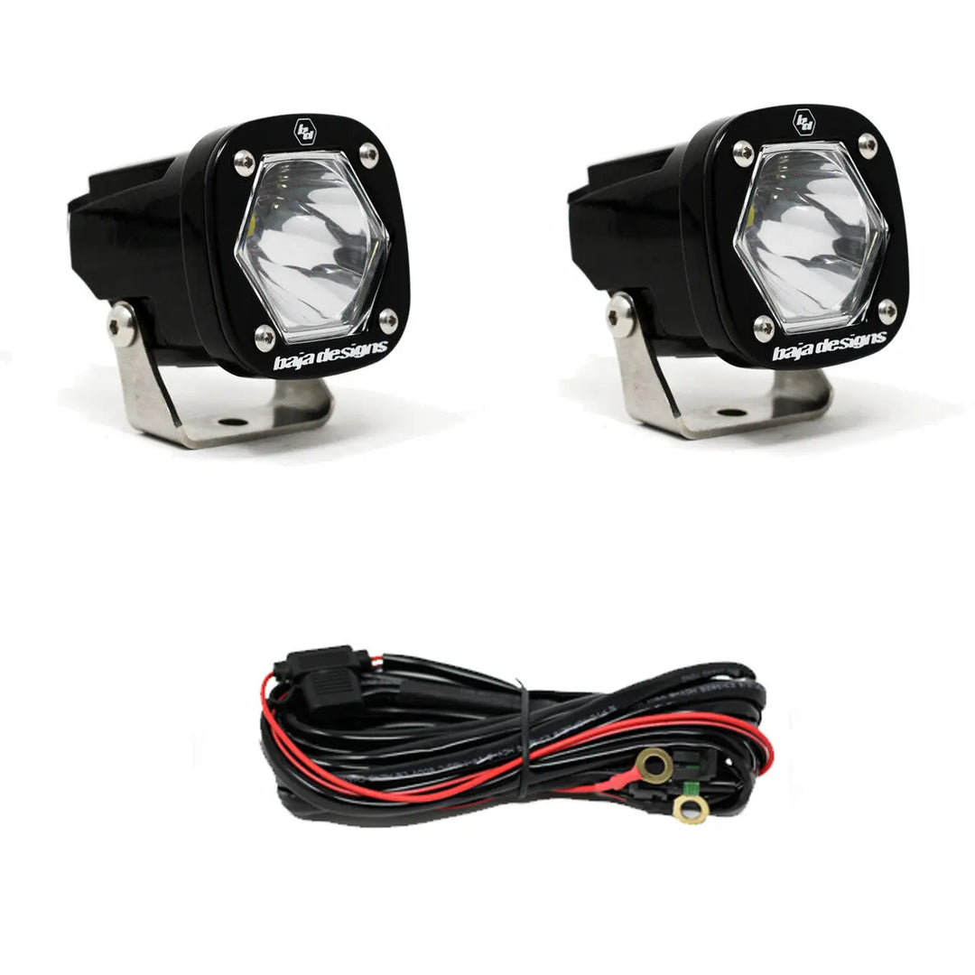 Baja Designs S1 Black LED Auxiliary Light Pod Pair - UniversalXtrusion Overland