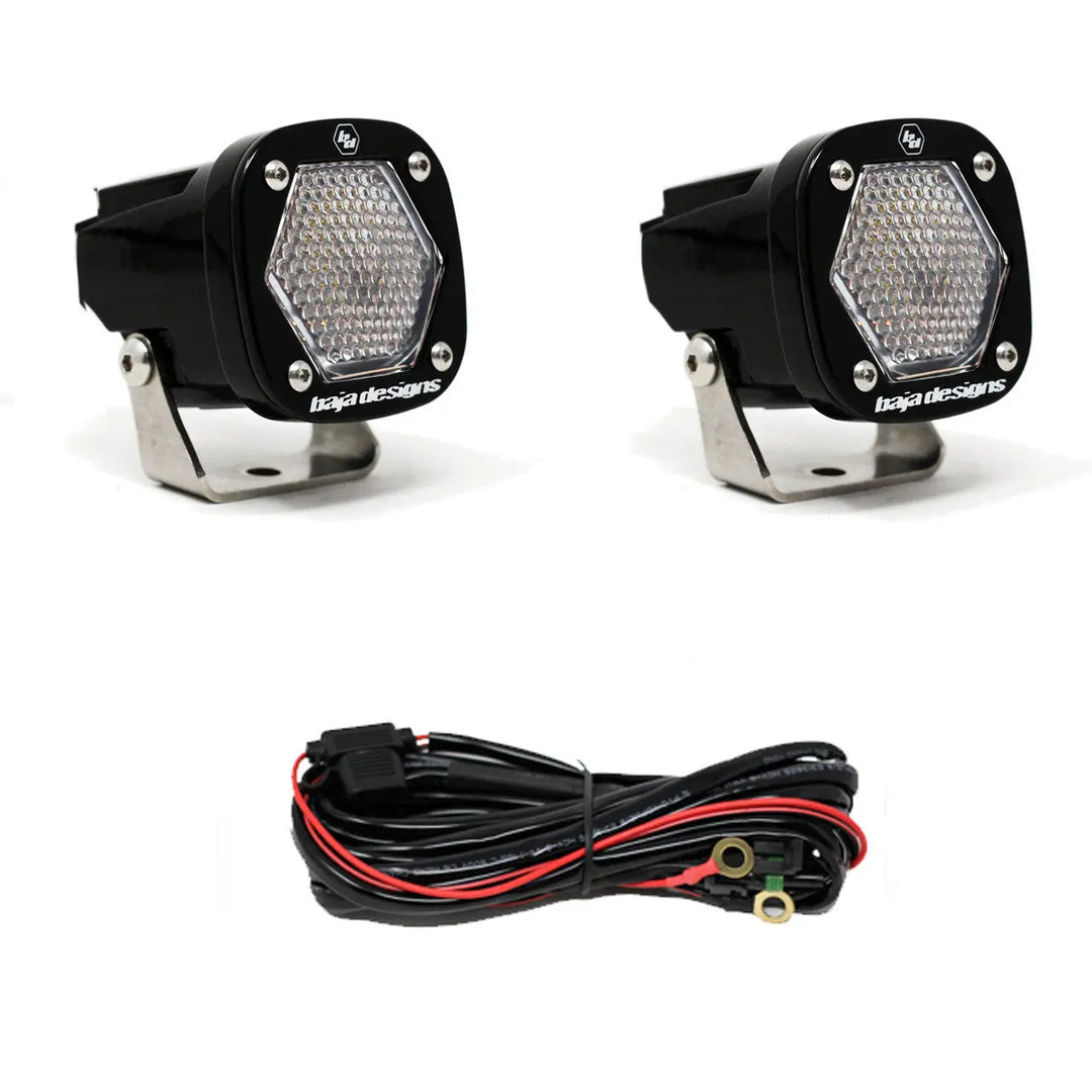 Baja Designs S1 Black LED Auxiliary Light Pod Pair - UniversalXtrusion Overland