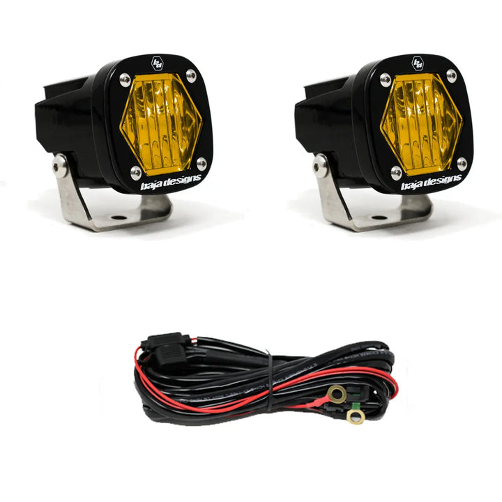 Baja Designs S1 Black LED Auxiliary Light Pod Pair - UniversalXtrusion Overland