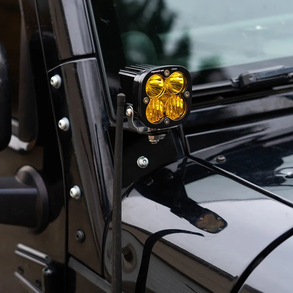 Baja Designs Squadron Pro Black LED Auxiliary Light Pod Pair - UniversalXtrusion Overland