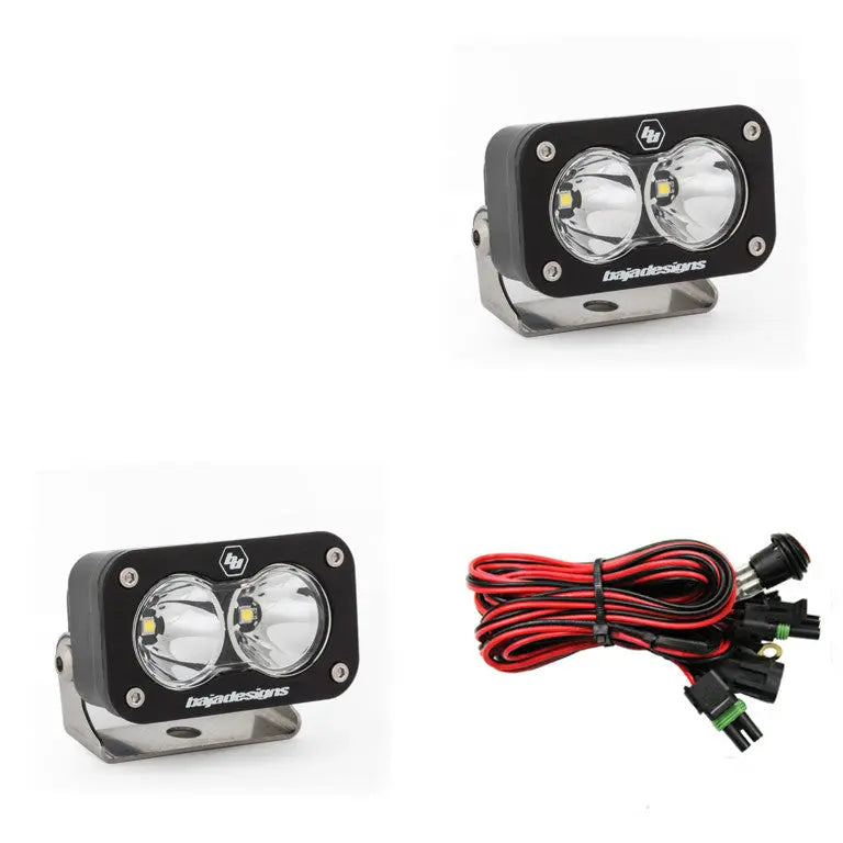 Baja Designs S2 Sport Black LED Auxiliary Light Pod Pair - UniversalXtrusion Overland