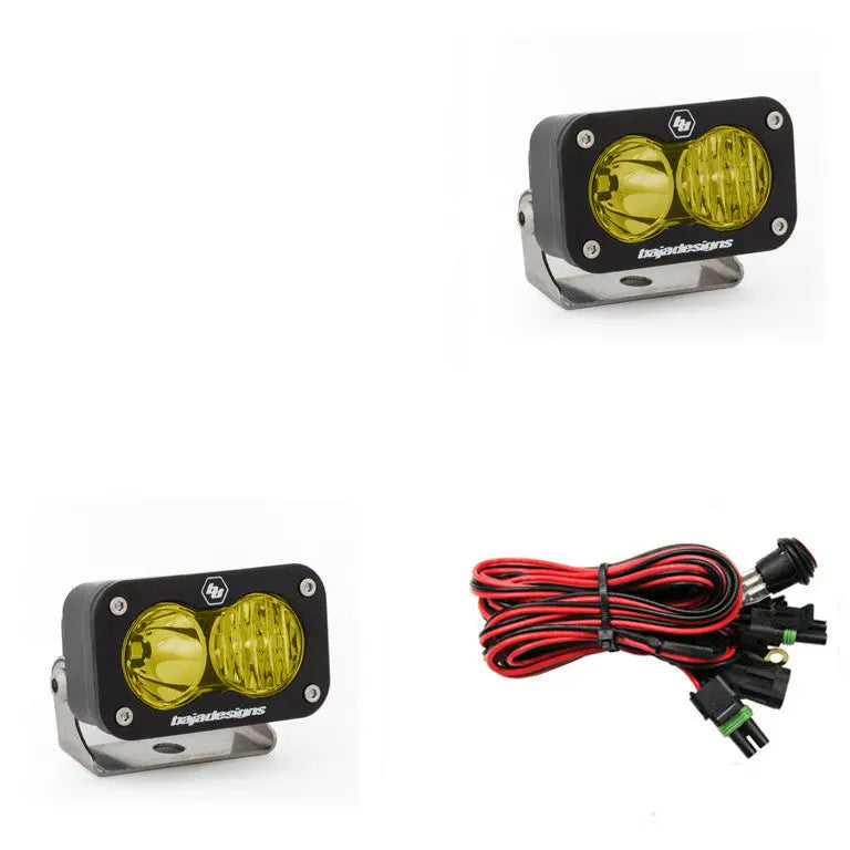 Baja Designs S2 Sport Black LED Auxiliary Light Pod Pair - UniversalXtrusion Overland