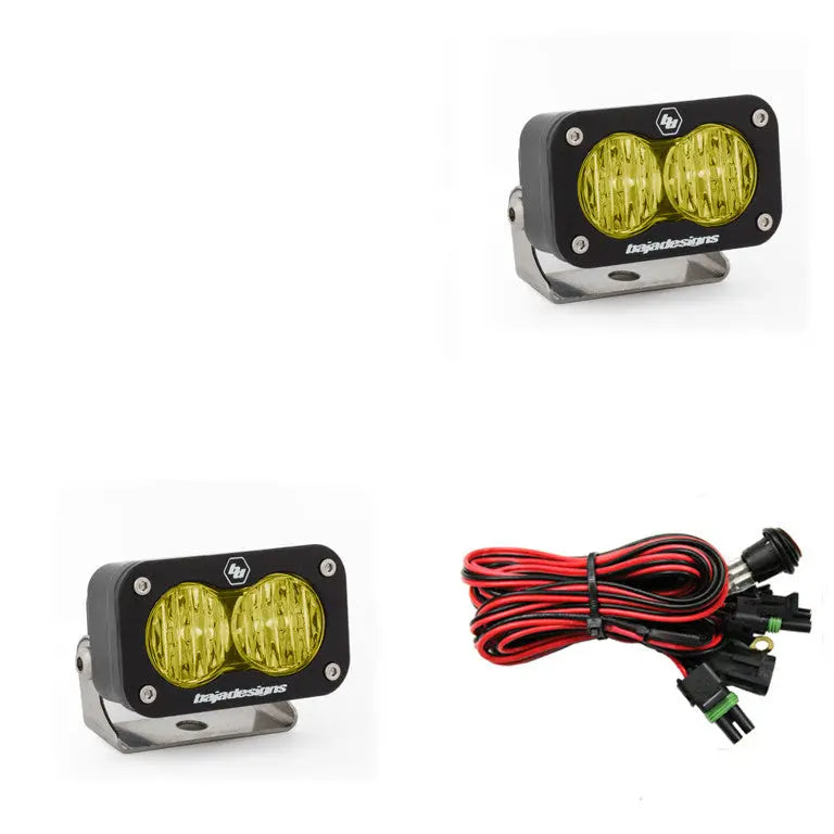 Baja Designs S2 Sport Black LED Auxiliary Light Pod Pair - UniversalXtrusion Overland