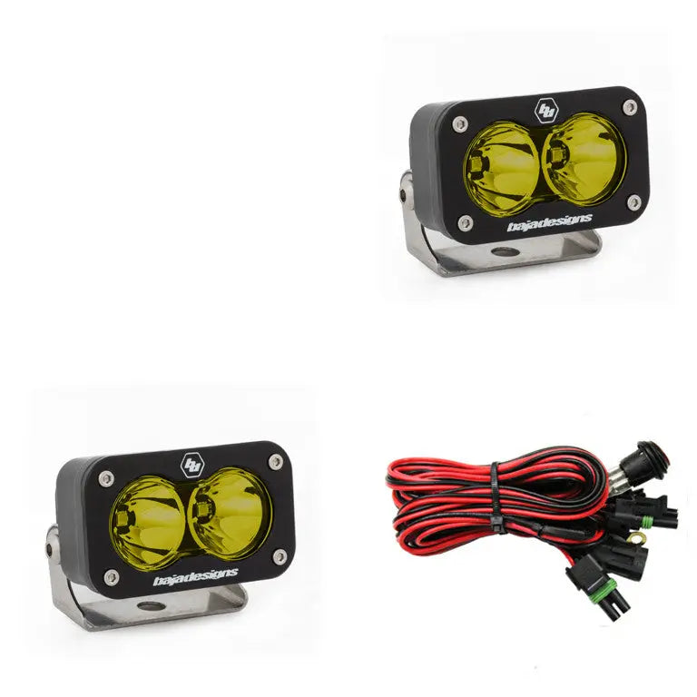 Baja Designs S2 Sport Black LED Auxiliary Light Pod Pair - UniversalXtrusion Overland