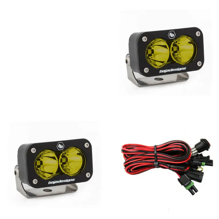 Baja Designs S2 Sport Black LED Auxiliary Light Pod Pair - UniversalXtrusion Overland