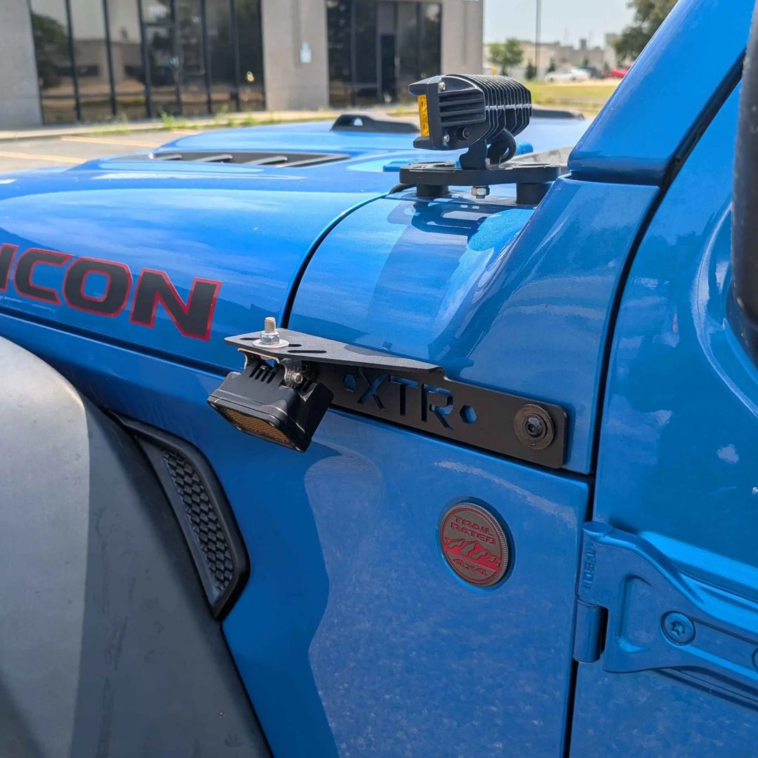 Jeep Gladiator Cowl Light Mounting Bracket JL JT 2019 - Jeep Wrangler / GladiatorXtrusion Overland
