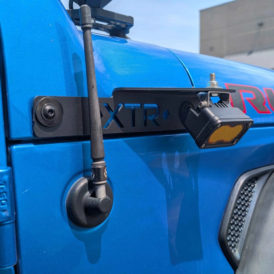 Jeep Gladiator Cowl Light Mounting Bracket JL JT 2019 - Jeep Wrangler / GladiatorXtrusion Overland