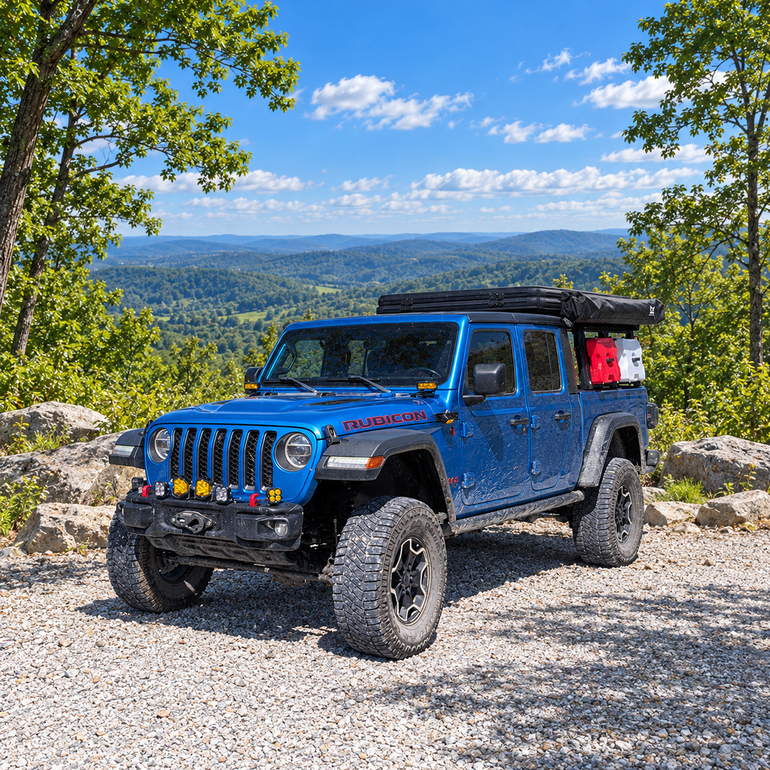 Jeep Wrangler JL/JLU &amp; Gladiator JT Ditch Light &amp; GMRS Antenna Mount BracketsXtrusion Overland