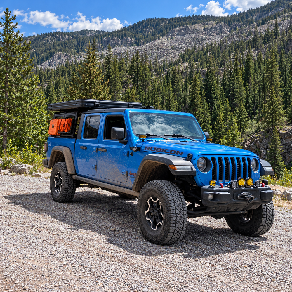 Jeep Wrangler JL/JLU & Gladiator JT Ditch Light & GMRS Antenna Mount BracketsXtrusion Overland