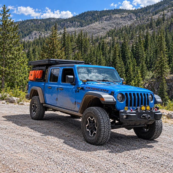 Jeep Wrangler JL/JLU &amp; Gladiator JT Ditch Light &amp; GMRS Antenna Mount BracketsXtrusion Overland