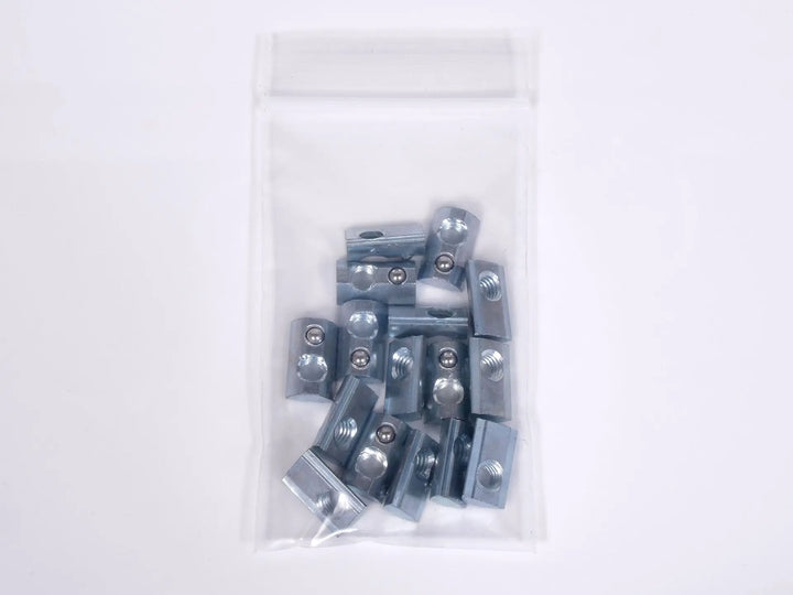 16-Pack Drop-In Spring T-Nuts | 15/10 Series Zinc PlatedXtrusion Overland
