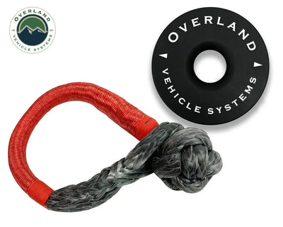 OVS Combo Pack Soft Shackle 5/8" 44,500 lb. and Recovery Ring 6.25" 45,000 lb. BlackOverland Vehicle Systems