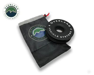 OVS Recovery Ring 6.25" 45,000 lb. Black With Storage Bag UniversalOverland Vehicle Systems