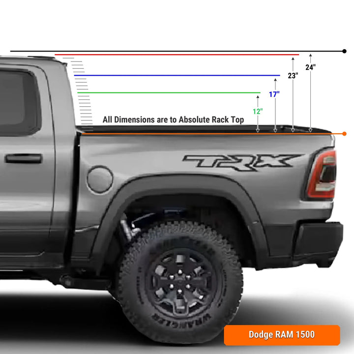 Ram 1500 Pre-configured Bed Rack (Straight Bed) | XTR3 Popular Builds + MOLLE PackagesXtrusion Overland