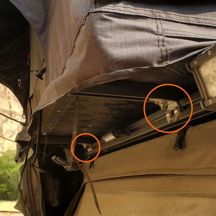 Rooftop Tent Brackets for Bed Racks | XTR StainlessXtrusion Overland