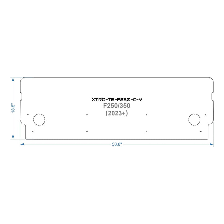 TrailGate Panel for Ford F-250/350 — Aluminum Tailgate CoverXtrusion Overland