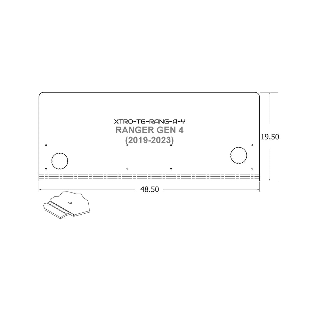 TrailGate Panel for Ford RangerXtrusion Overland