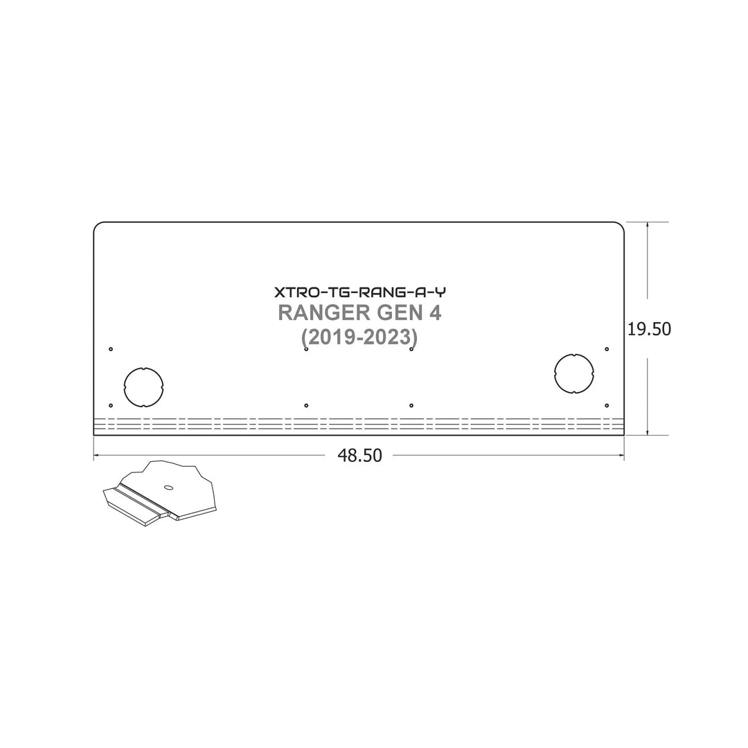 TrailGate Panel for Ford RangerXtrusion Overland
