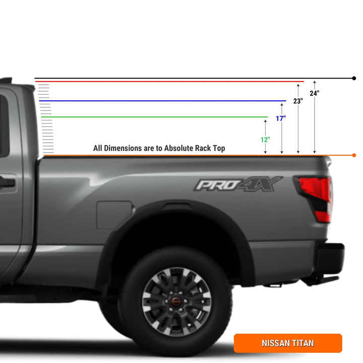 XTR1 Bed Rack for Nissan TitanXtrusion Overland