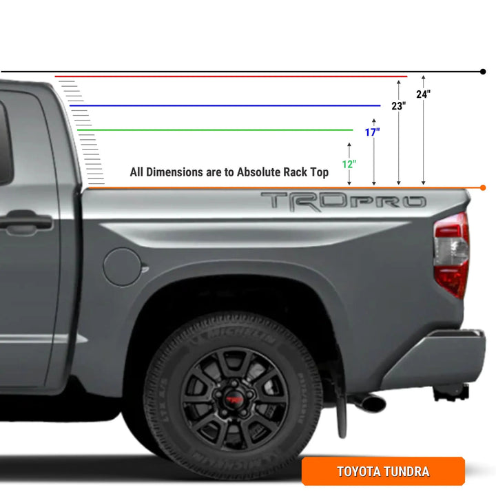 XTR1 Bed Rack for Retrax XR Cover - Toyota TundraXtrusion Overland