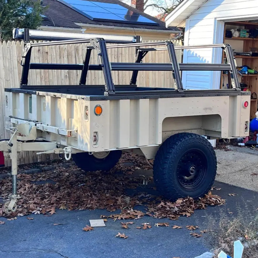 XTR3 Bed Rack for M1101 Style Military TrailerXtrusion Overland