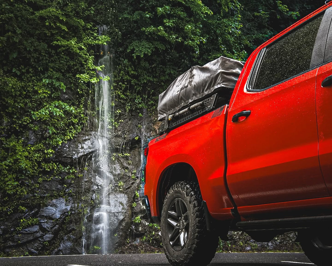 Chevy Silverado &amp; GMC Sierra 1500 Bed Bars | XBRS Low-Profile Truck Bed Cross BarsXtrusion Overland