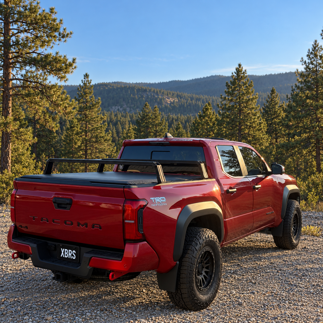 Toyota Tacoma Bed Bars | XBRS Low-Profile Truck Bed Cross BarsXtrusion Overland