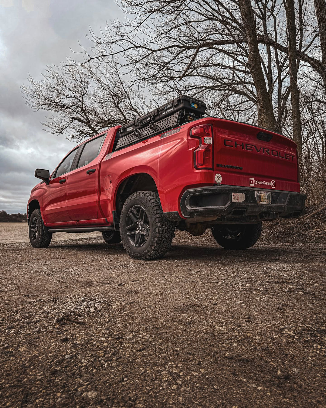 Chevy Silverado &amp; GMC Sierra 1500 Bed Bars | XBRS Low-Profile Truck Bed Cross BarsXtrusion Overland