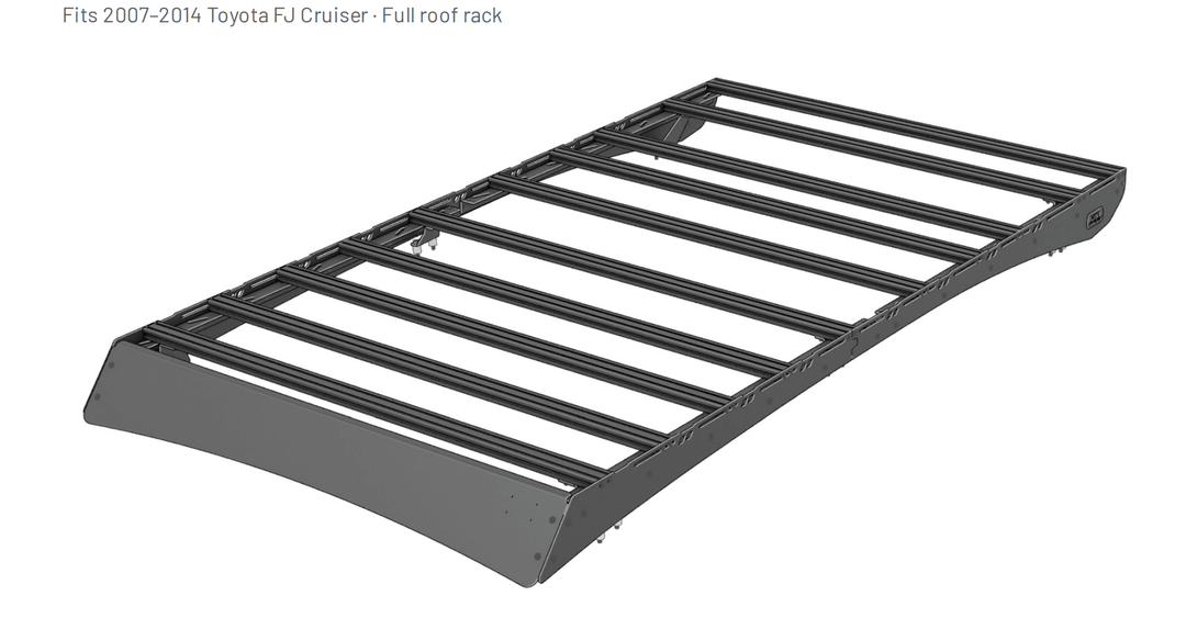 XTR Offroad Roof Rack for FJ Cruiser (2007-2014) — Ultralight Aluminum Roof RackXtrusion Overland