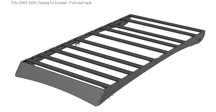 XTR Offroad Roof Rack for FJ Cruiser (2007-2014) — Ultralight Aluminum Roof RackXtrusion Overland